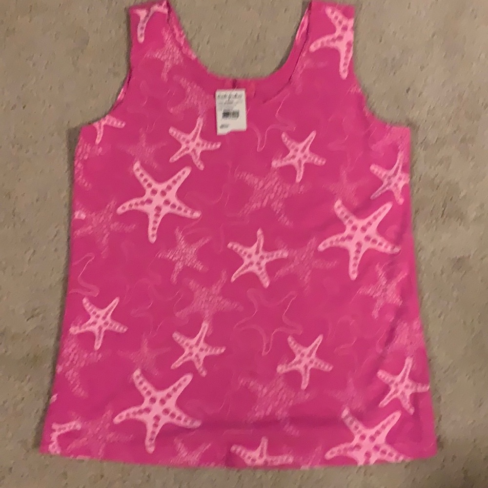 Fresh produce hot pink tank